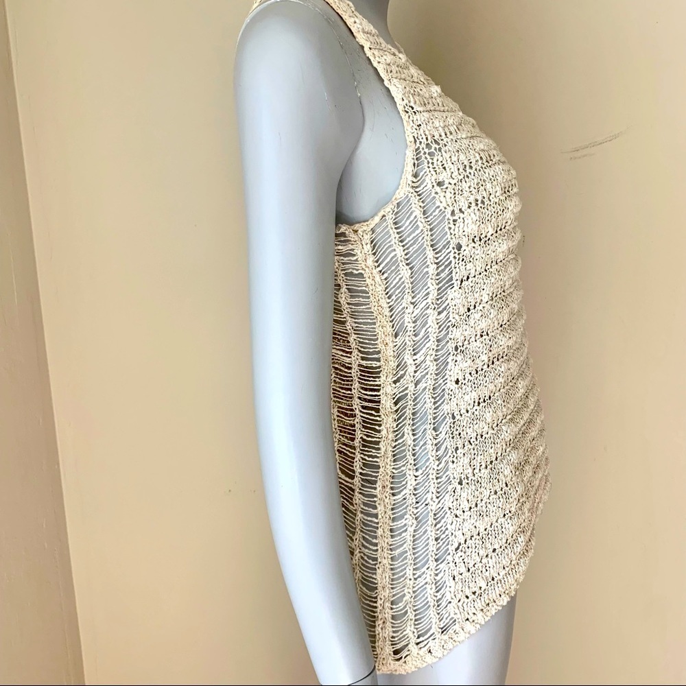ABERCROMBIE & FITCH Crochet Knit Racerback Sweater Tank - Picture 7 of 13